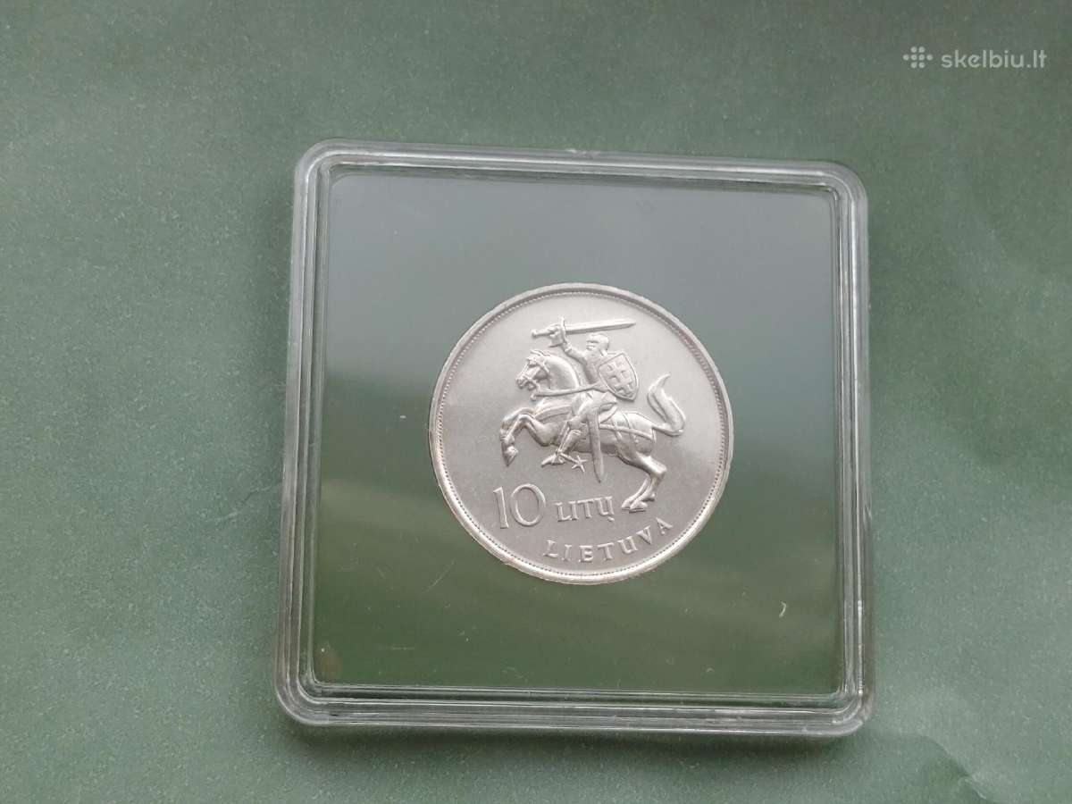 1993 10 litų moneta - Popiežius Jonas Paulius - nuotraukos Nr. 2