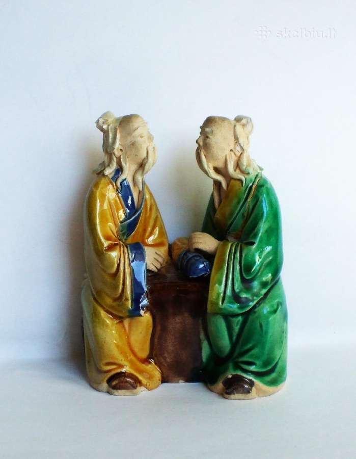 Figurelė "Du išminčiai" (Mud man) keramika Kinija