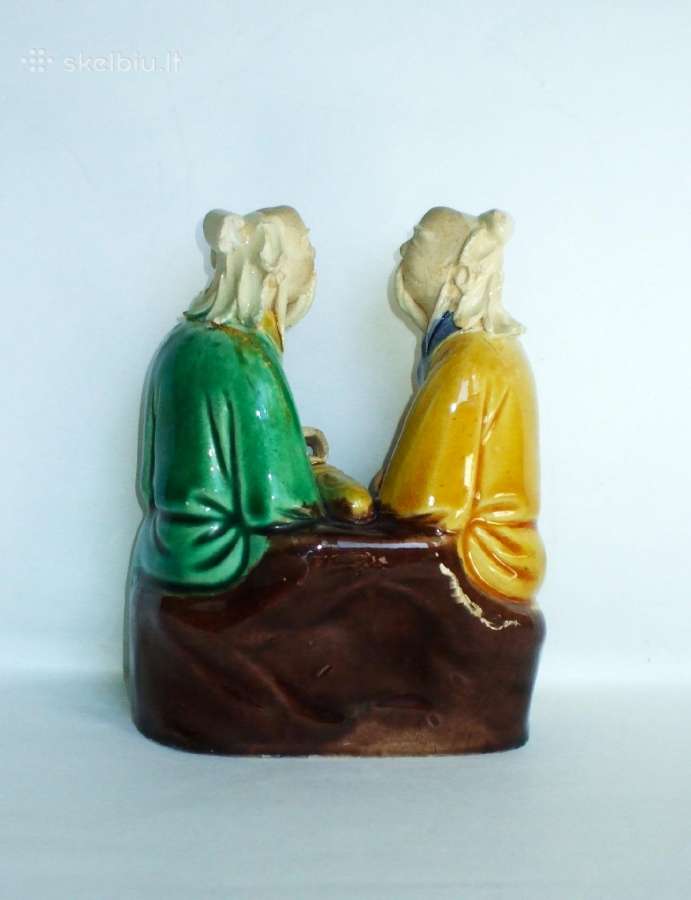 Figurelė "Du išminčiai" (Mud man) keramika Kinija - nuotraukos Nr. 8