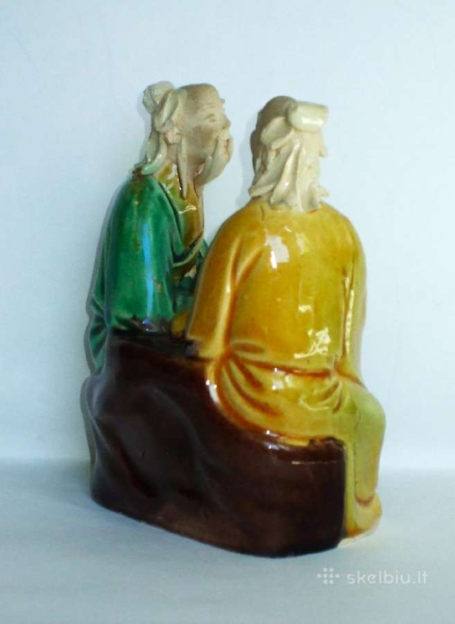 Figurelė "Du išminčiai" (Mud man) keramika Kinija - nuotraukos Nr. 9