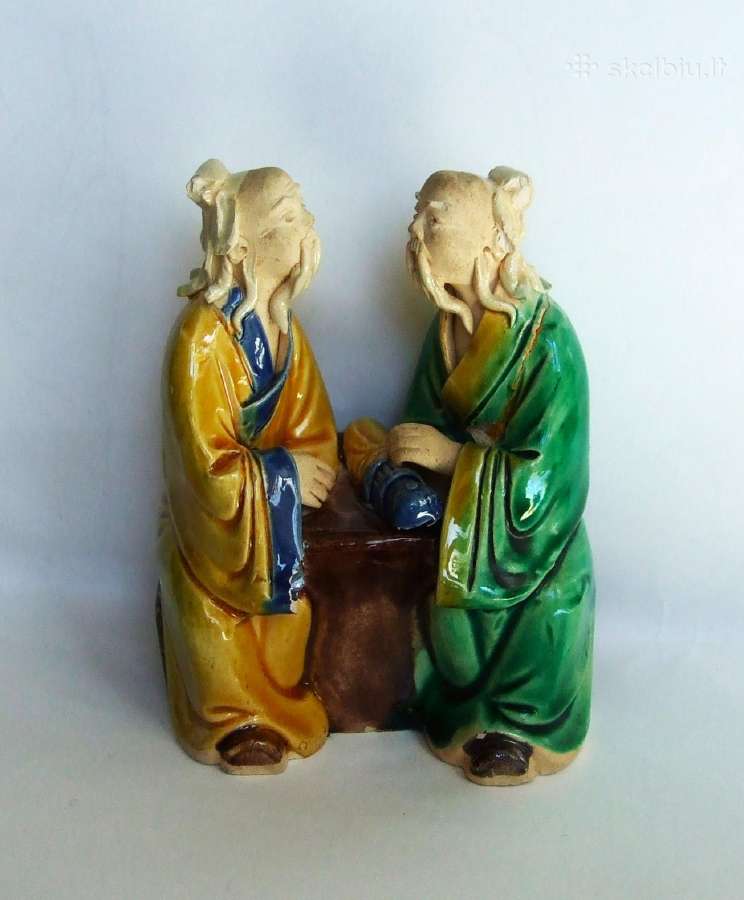 Figurelė "Du išminčiai" (Mud man) keramika Kinija - nuotraukos Nr. 12