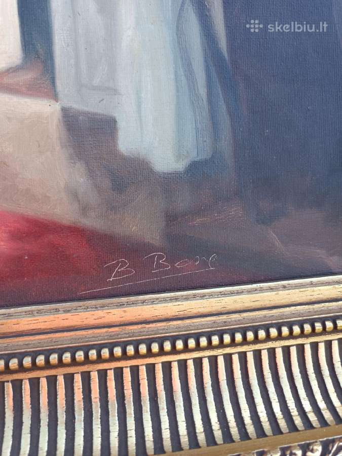 Bente Berg autorinis paveikslas "Siuvanti moteris" - nuotraukos Nr. 5