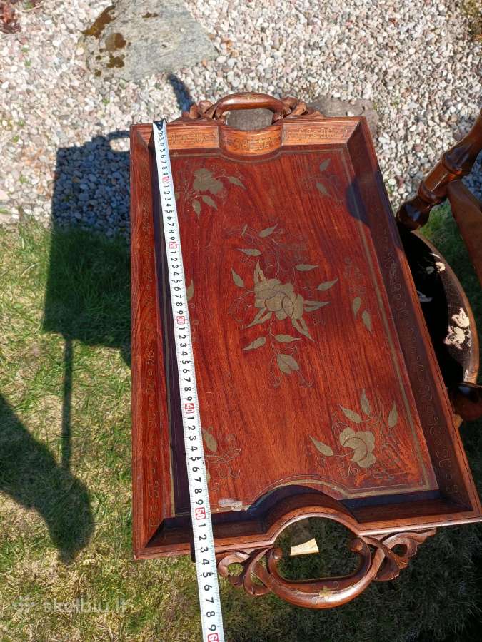 Serviravimo staliukas su žalvario motyvais - nuotraukos Nr. 10