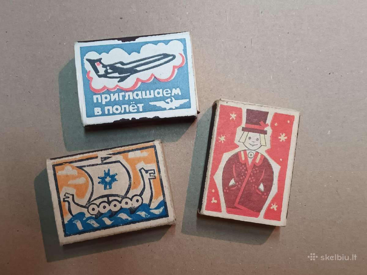 Nauji degtukai estiski, baltarusiska avio aeroflot