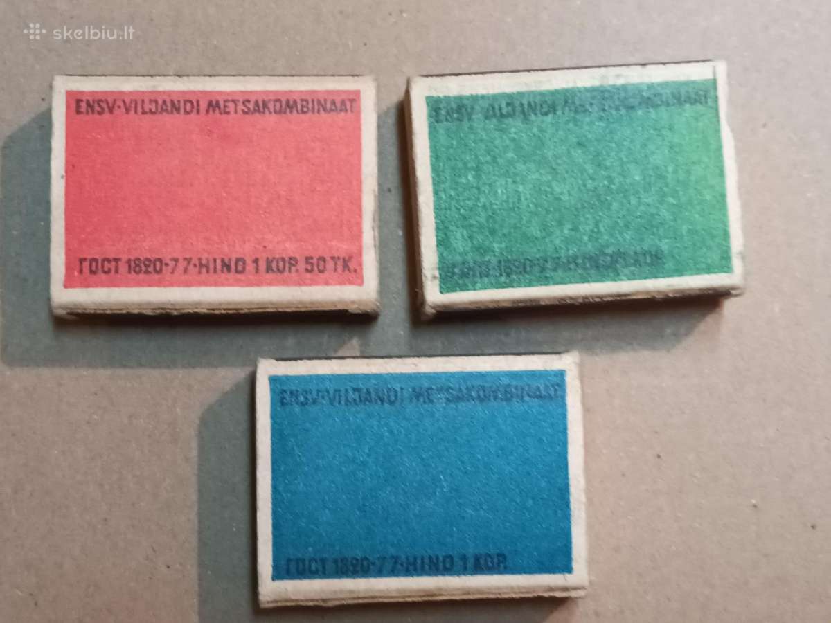 Tarybiniai estu ussr degtukai nauji vikingas 1977 - nuotraukos Nr. 4