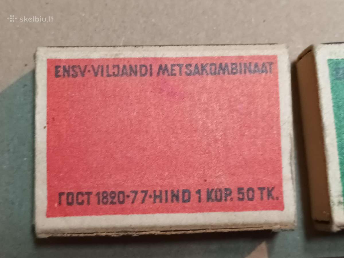 Tarybiniai estu ussr degtukai nauji vikingas 1977 - nuotraukos Nr. 5