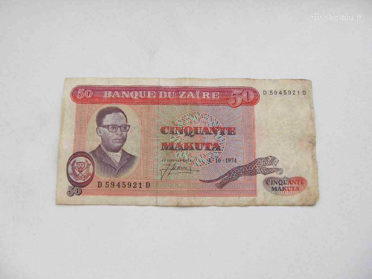 50 makuta , Zairas , 1974