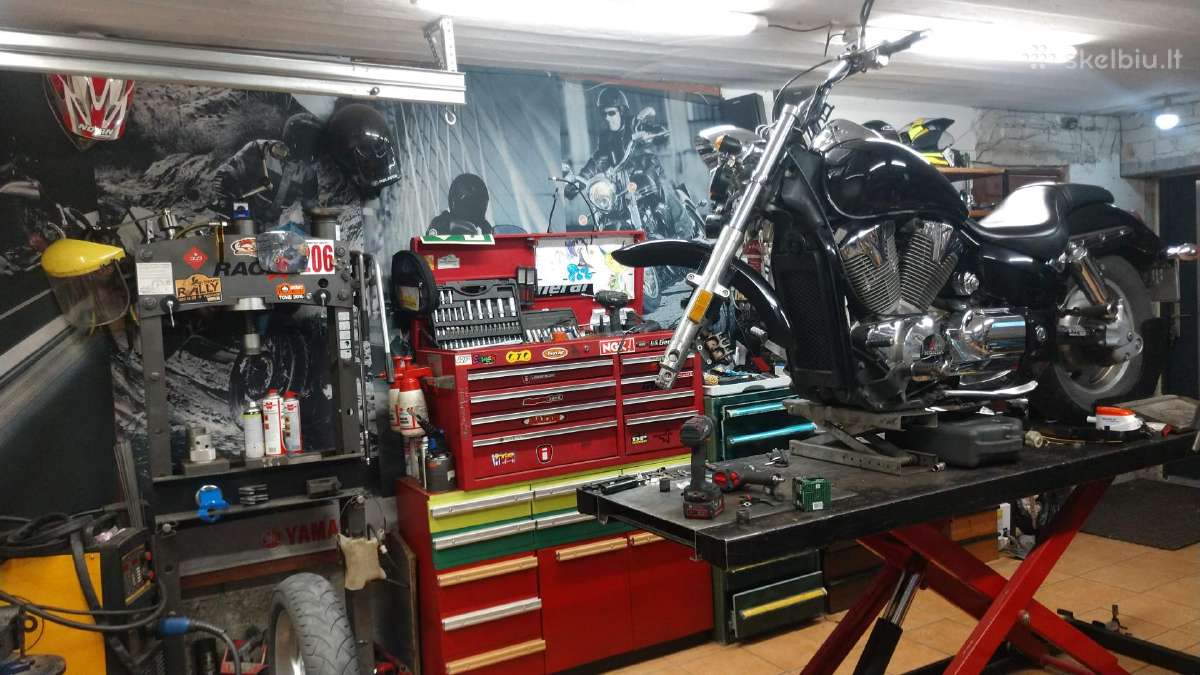Motociklu motoroleriu remontas servisas Moto nuoma