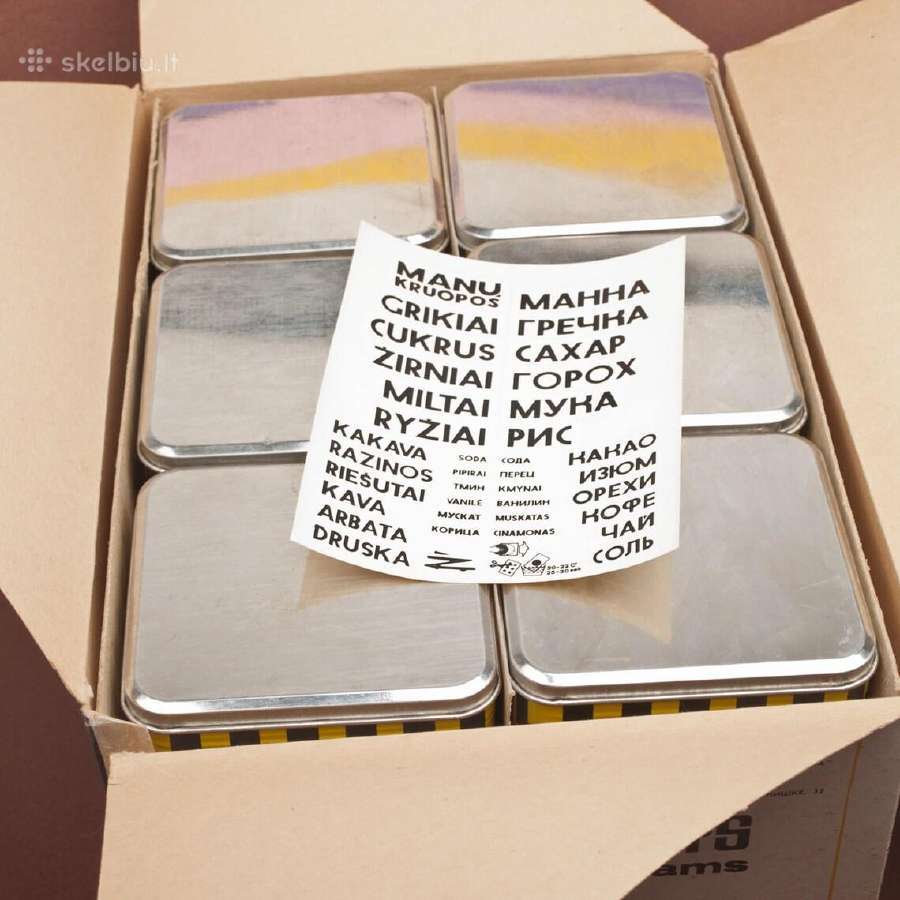 Senoviniai nenaudoti birių produktų indai - nuotraukos Nr. 4