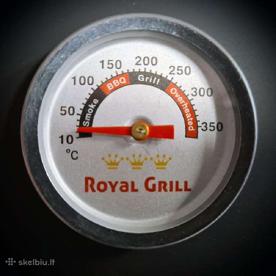 Kepsninė malkinis grilis Silver Grill su ratukais - nuotraukos Nr. 17