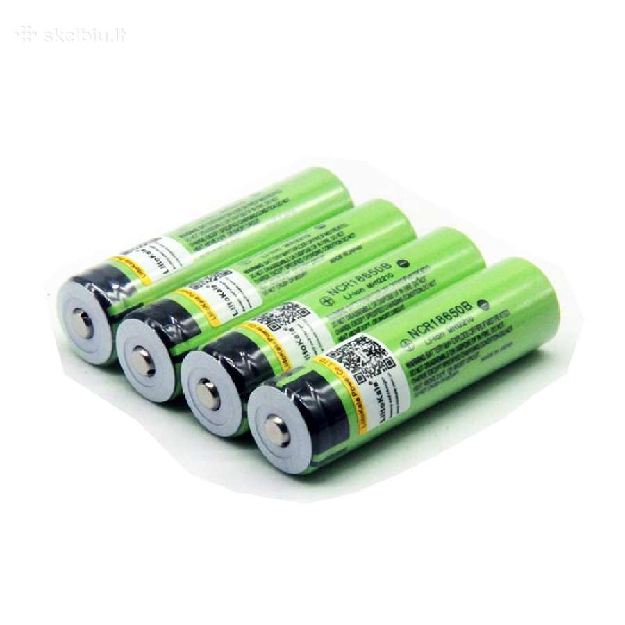 Pakraunamos baterijos su krovikliu 18650 tipo 3.7v - nuotraukos Nr. 2