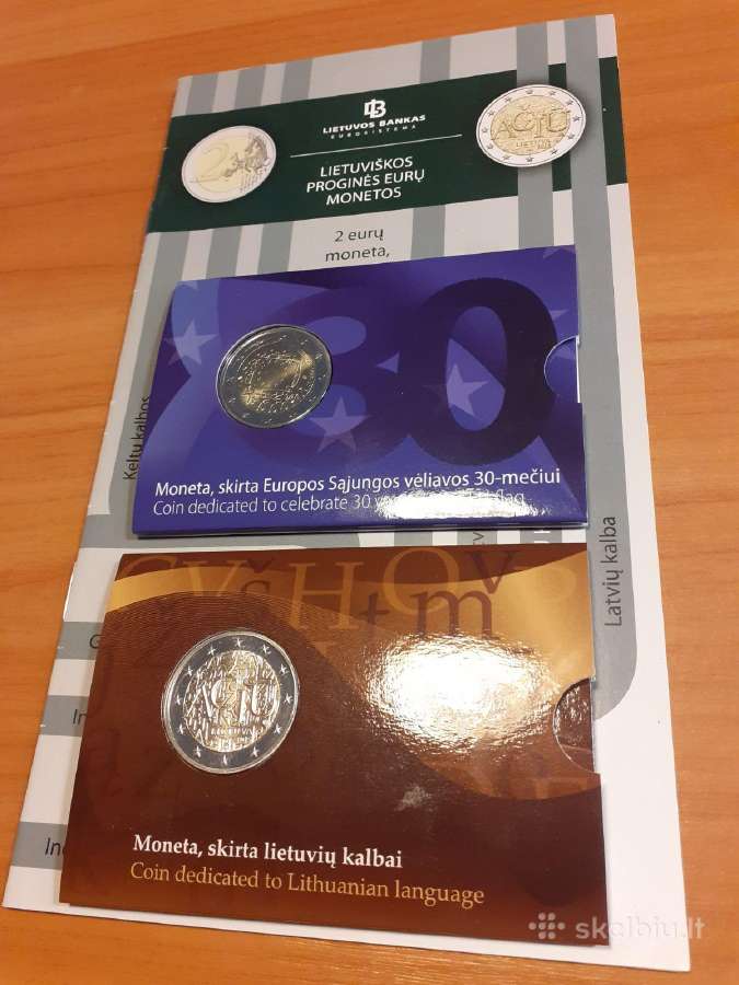 2 eur Lt Bu kortelės
