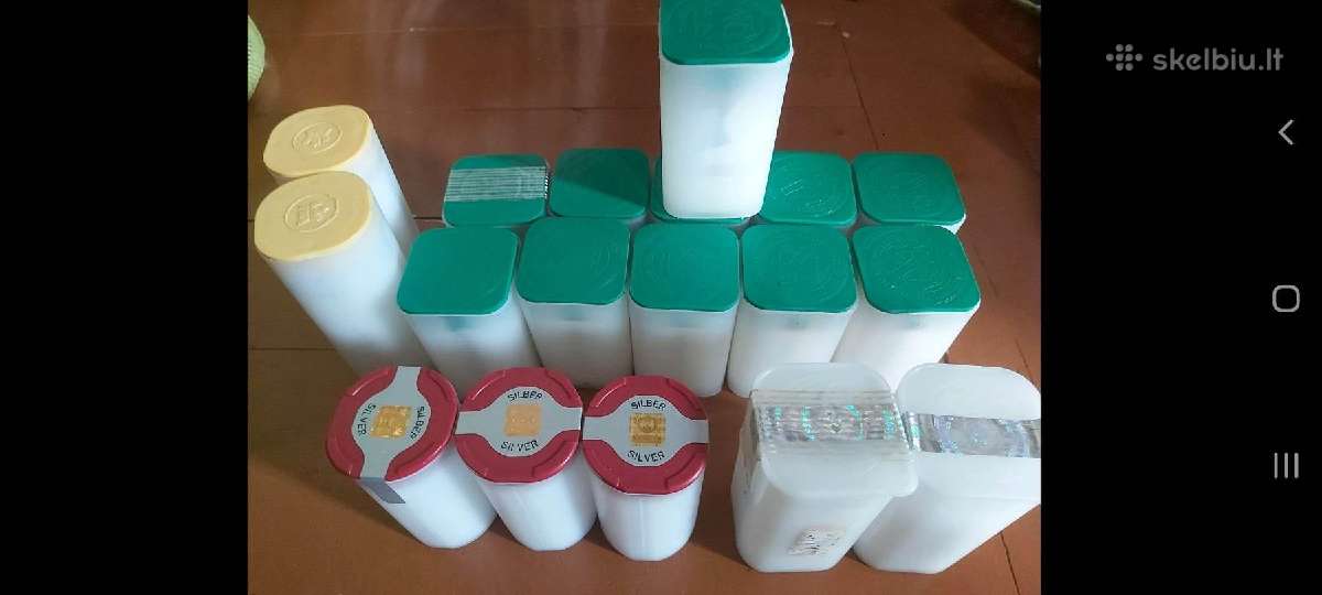 Sidabrinės investicinės monetos 1 oz pakuotėse 25