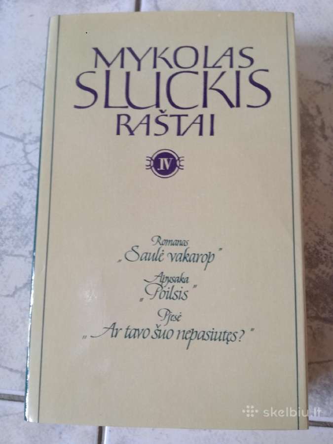 Mykolas Sluckis -knygos