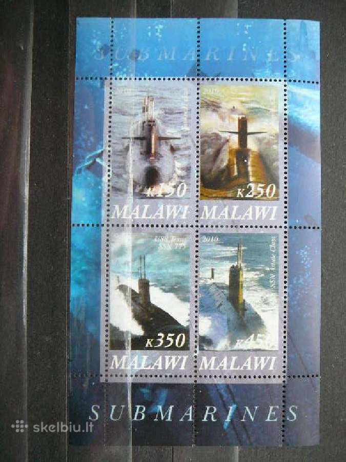 Laivai povandeniniai Malavis 2010 svarus g174a