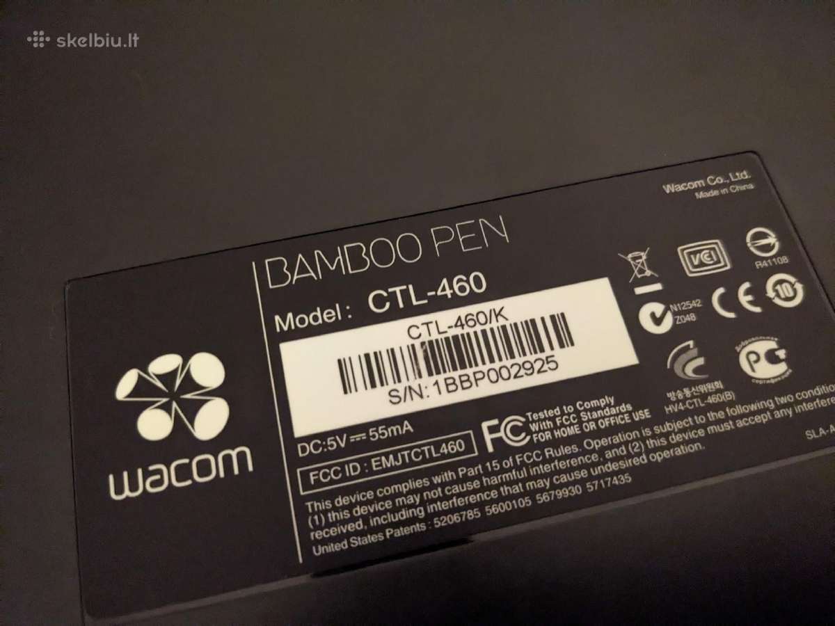 Planšetė Wacom Ctl460 Bamboo - nuotraukos Nr. 3