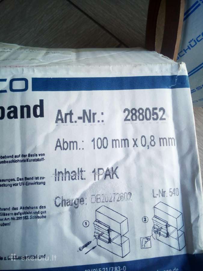 Aluminio pagrindo lipni juosta. - nuotraukos Nr. 2