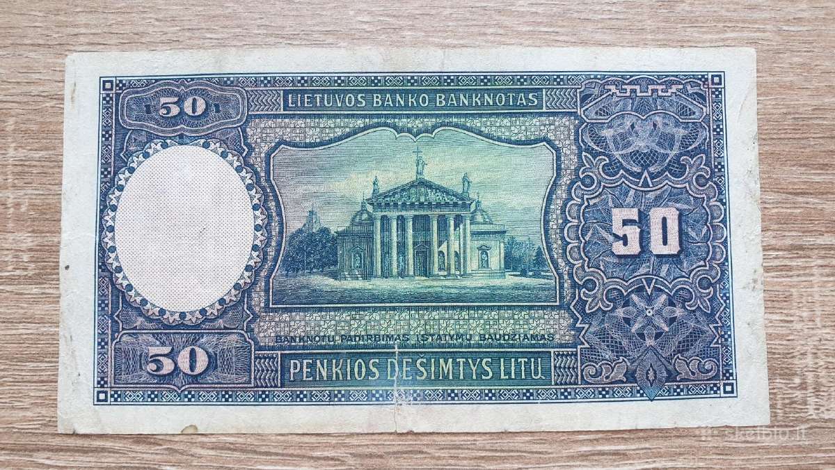 1928 metų 50 litų - nuotraukos Nr. 2