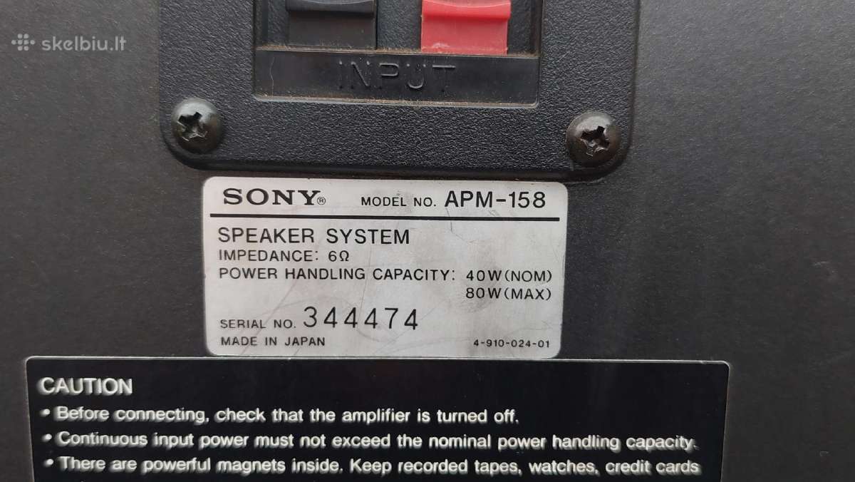 Sony Apm-55w, Apm-158, Apm-007av. Phonar mikro2 - nuotraukos Nr. 20