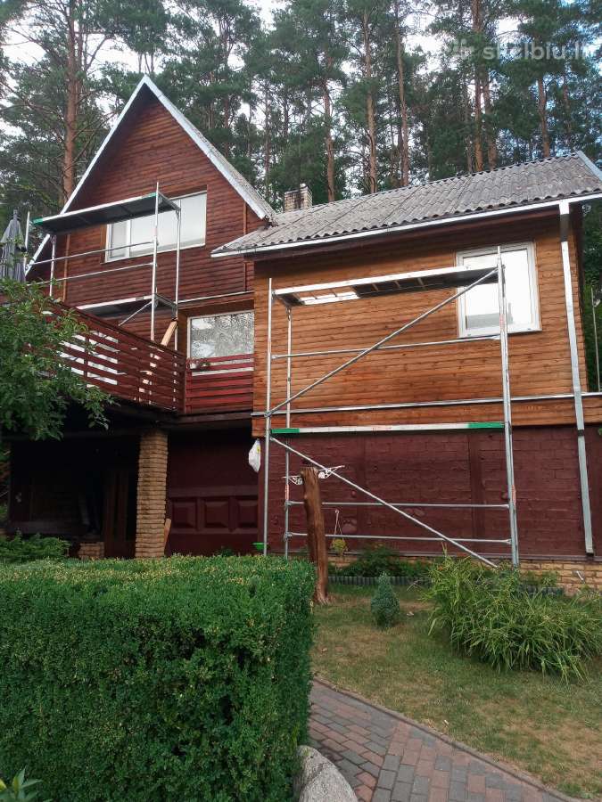 Medinių namų ir fasadų dažymas - nuotraukos Nr. 21