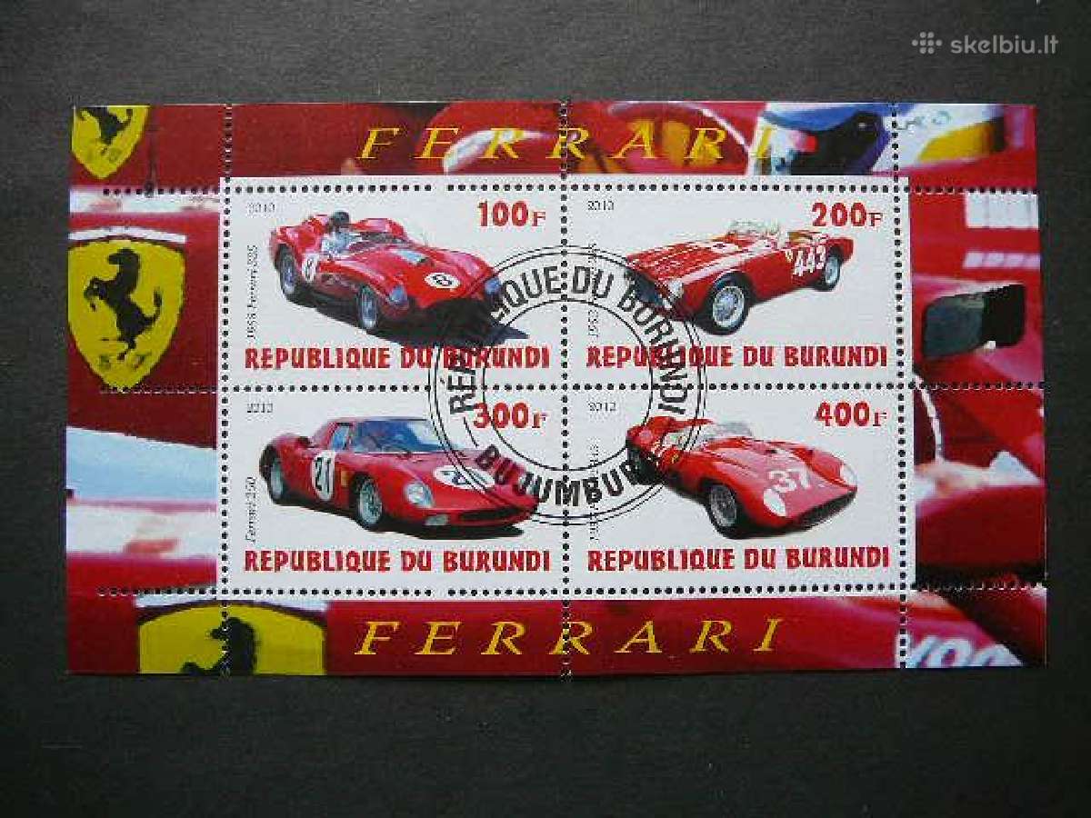 Automobiliai Ferrari Burundis 2010 antsp. g196