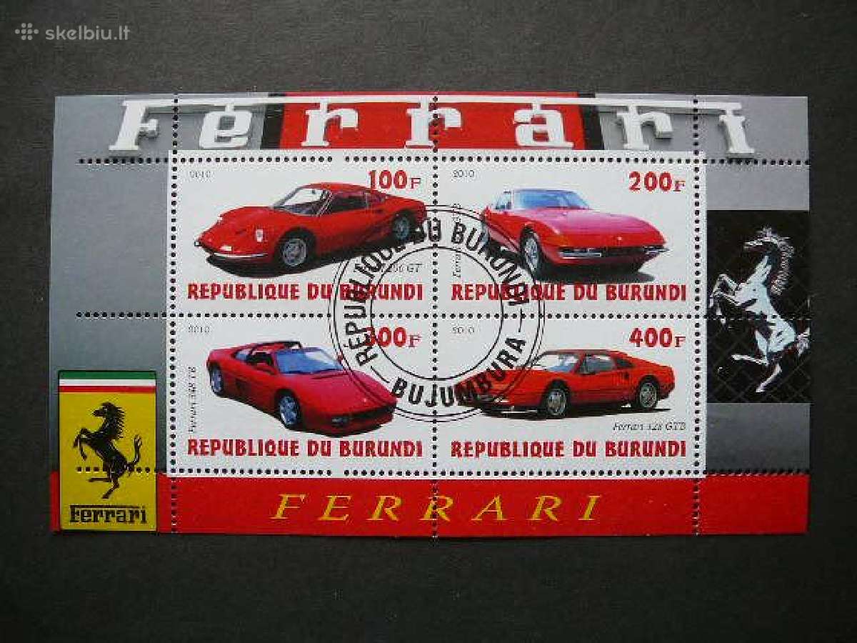 Automobiliai Ferrari Burundis 2010 antsp. g197