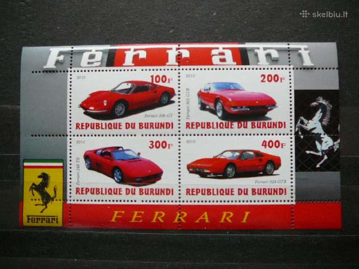 Automobiliai Ferrari Burundis 2010 svarus g197a