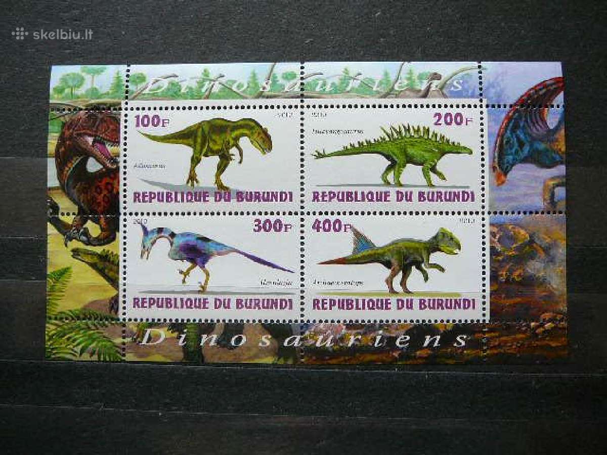 Dinozaurai Burundis 2010 svarus g209a
