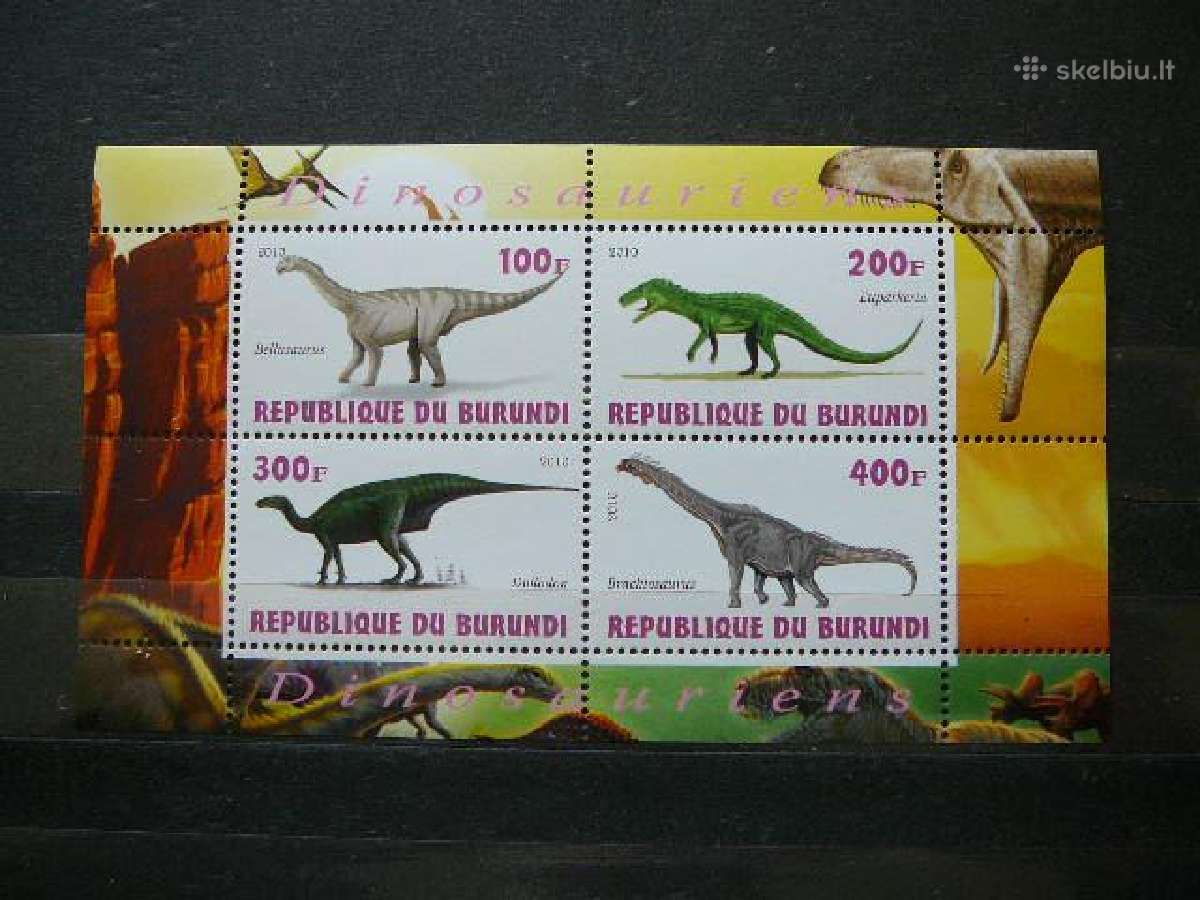 Dinozaurai Burundis 2010 svarus g210a