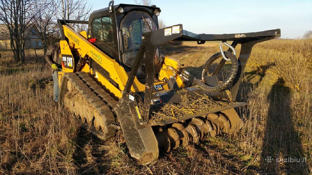Krūmų, krūmynų, kelmų šalinimas mechanizuotu būdu