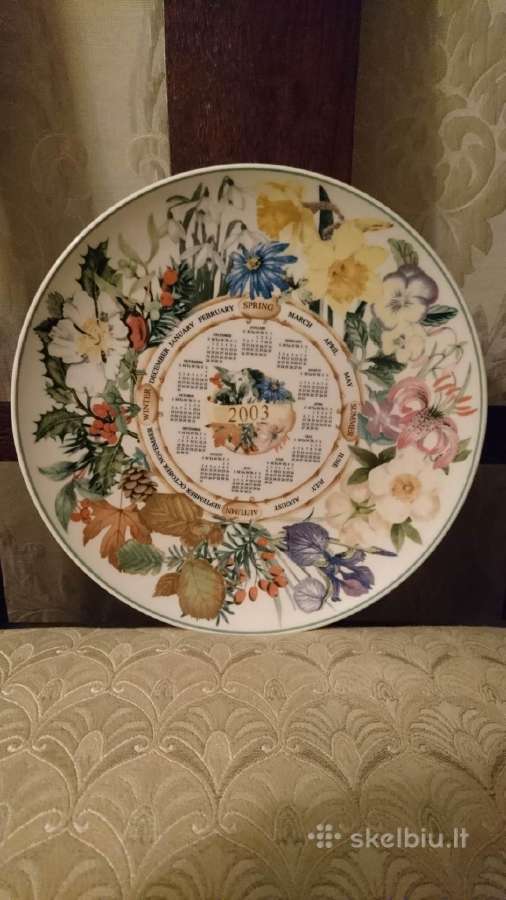 Wedgwood 2003 m. lėkštė-kalendorius - nuotraukos Nr. 2