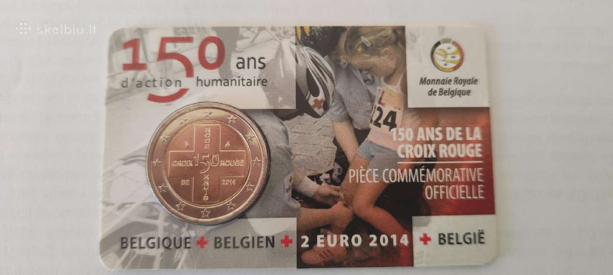 2 Euro Belgija 150 Years Belgian Red Cross 2014 - nuotraukos Nr. 2