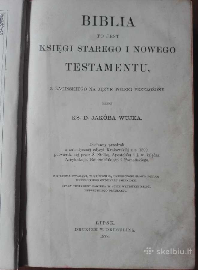 377. Biblia To Jest Ksiegi Starego I Nowego Testam