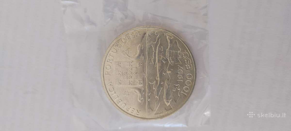 Sidabras 1000 Escudo 1997 - nuotraukos Nr. 2