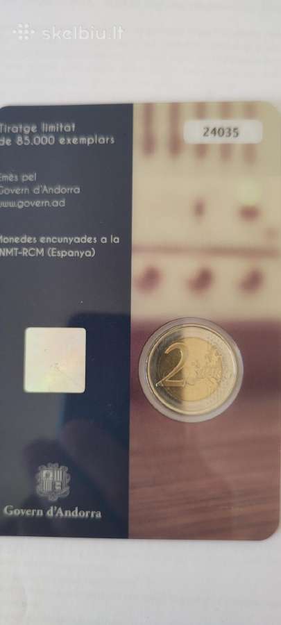2 Euro Andorra 2014 /2016 in blister - nuotraukos Nr. 2