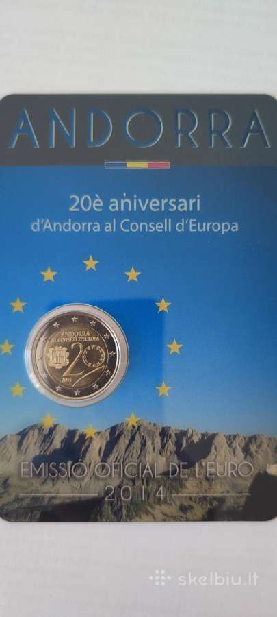 2 Euro Andorra 2014 /2016 in blister - nuotraukos Nr. 3
