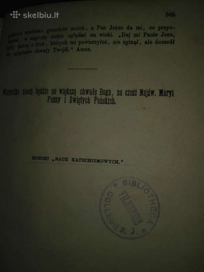 381. Nauki Katechizmowych Biblia 1880 - nuotraukos Nr. 4