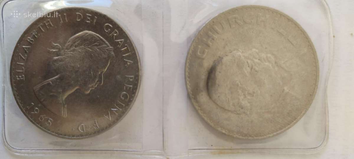 1965 Winston Churchill Coin - nuotraukos Nr. 2