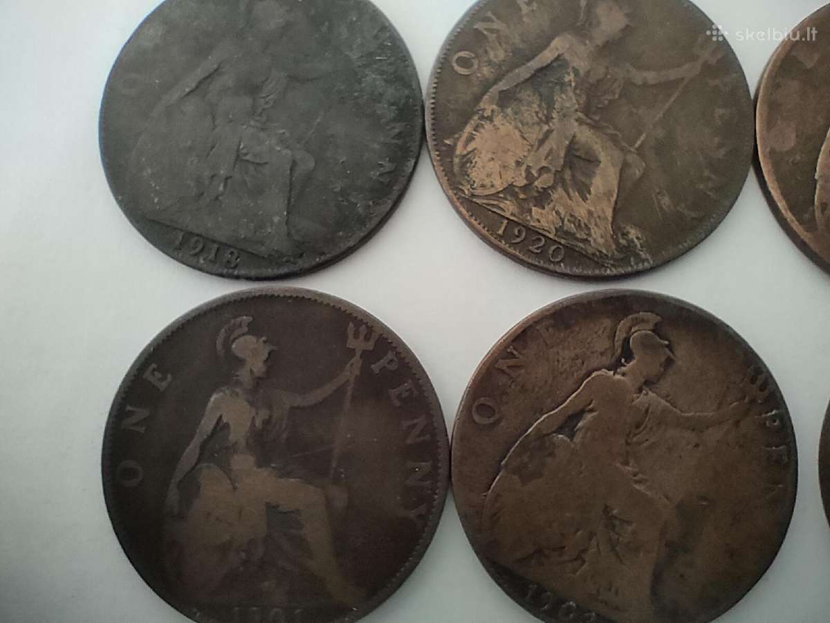 British pennies monetos - nuotraukos Nr. 3