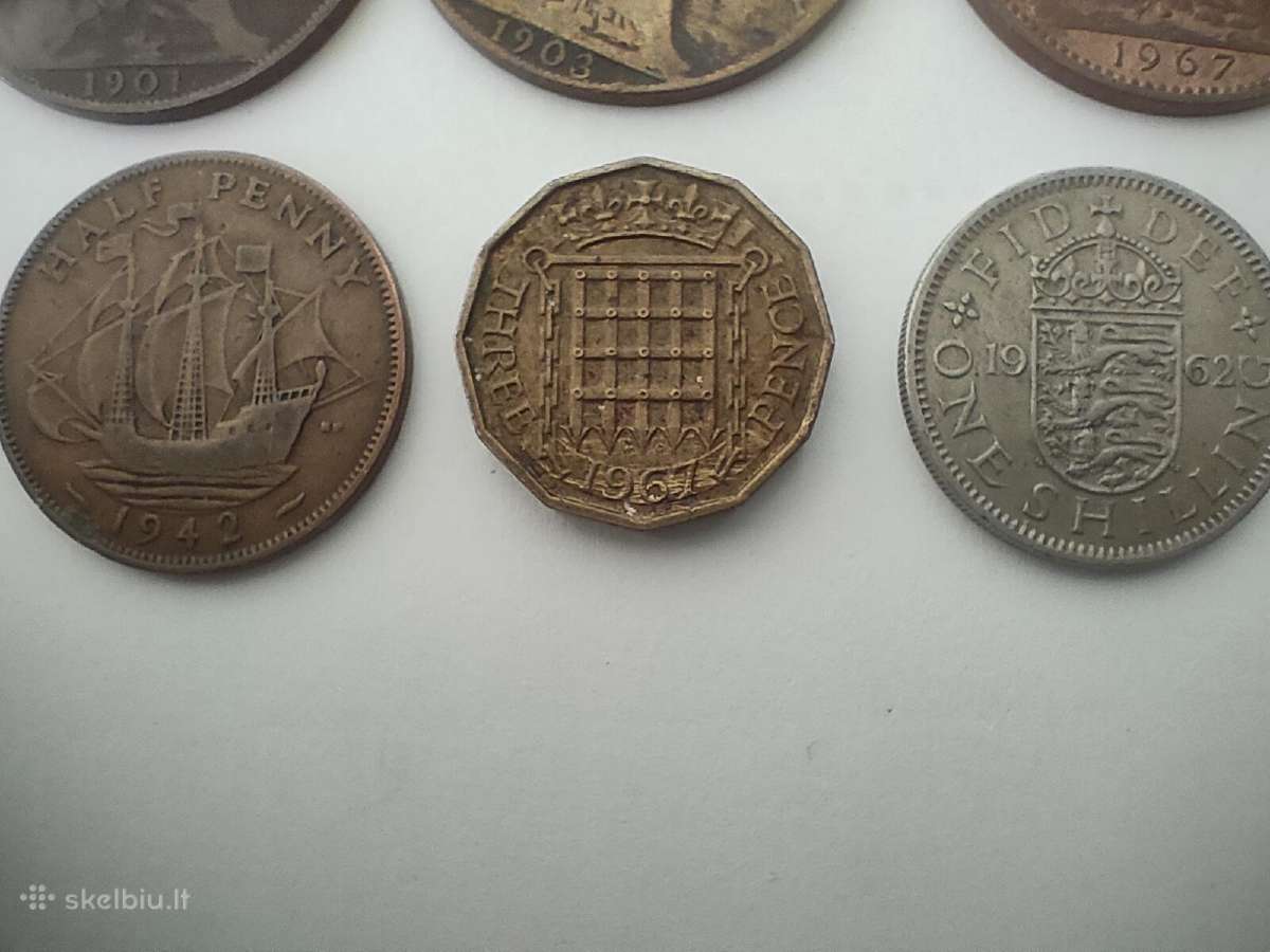 British pennies monetos - nuotraukos Nr. 5
