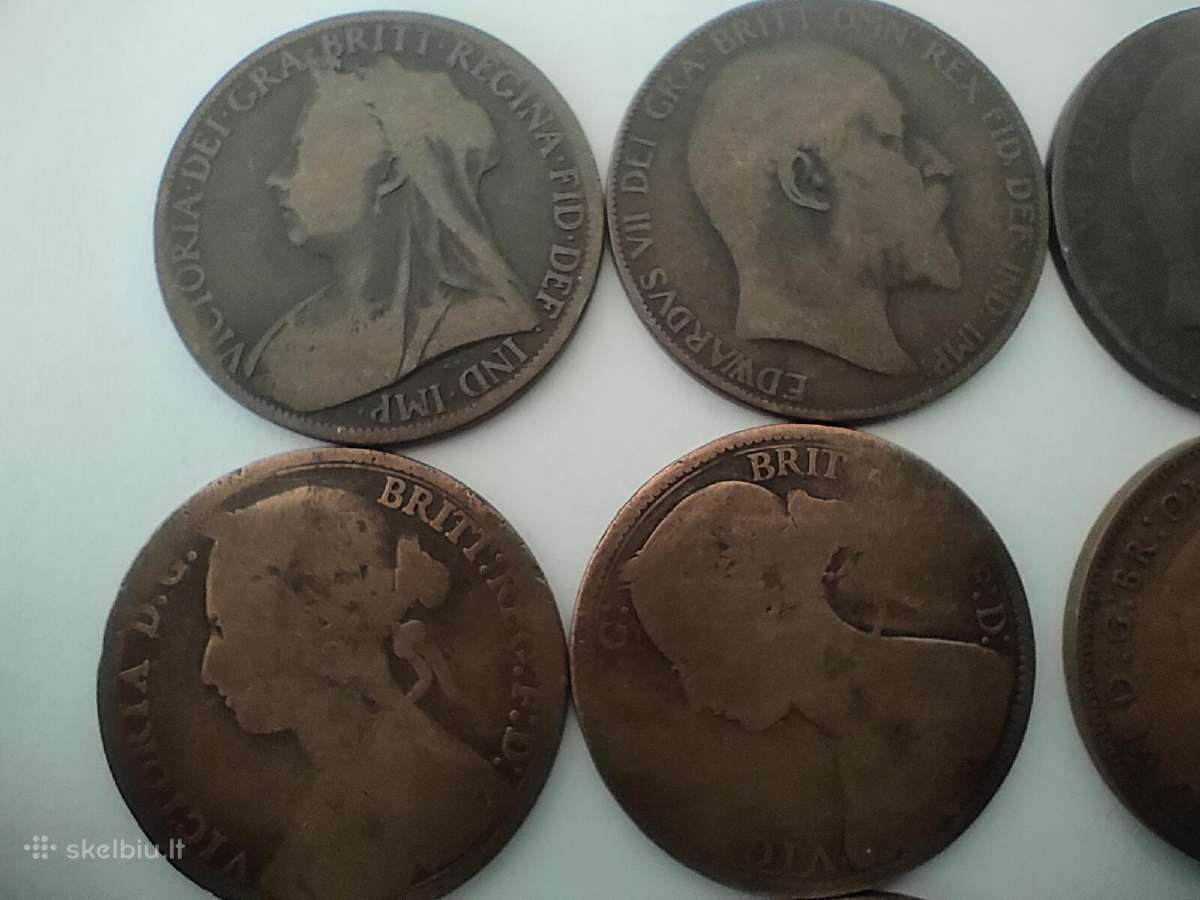 British pennies monetos - nuotraukos Nr. 8