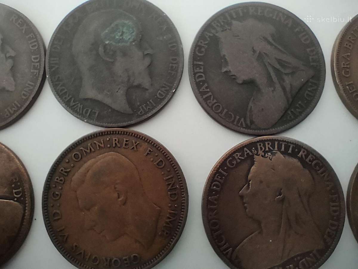 British pennies monetos - nuotraukos Nr. 9