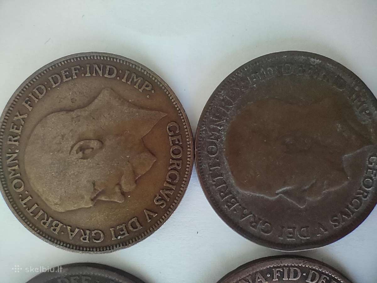 British pennies monetos - nuotraukos Nr. 13