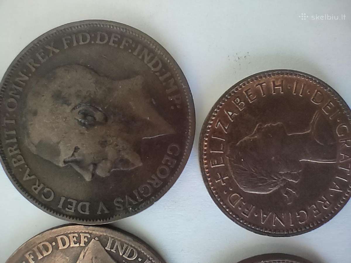 British pennies monetos - nuotraukos Nr. 14