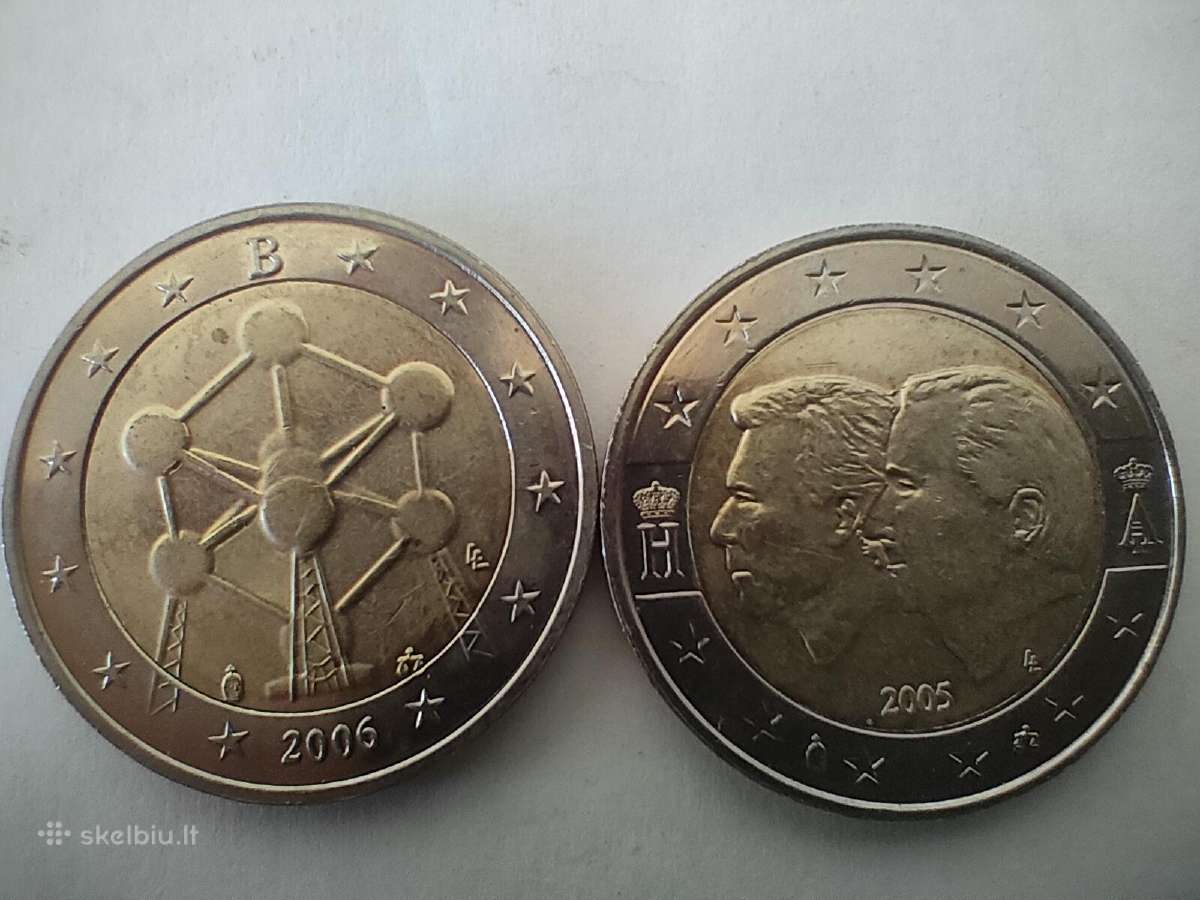 Kolekcinė moneta 2 Euro Belgija 2005/2006 aunc