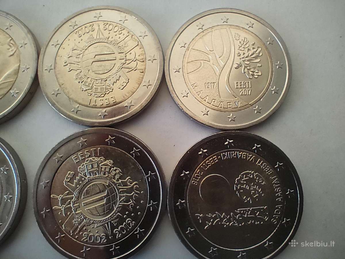 Kolekcinė moneta 2 Euro Estonia2012/2016/2017/2018 - nuotraukos Nr. 2