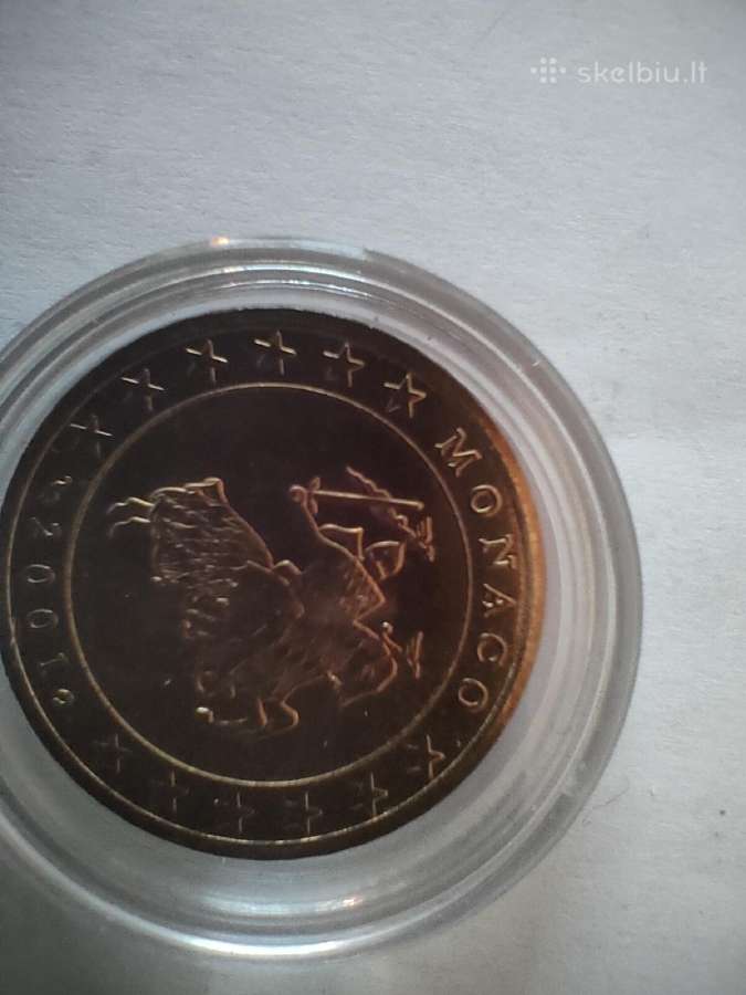 Kolekcinė moneta Monakas 50 cent 2001