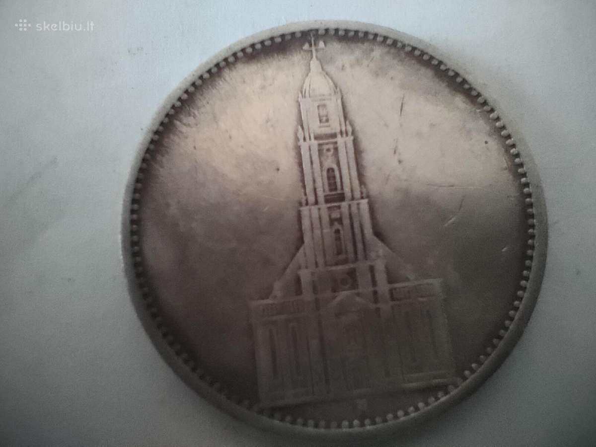Moneta 5 Reichsmark 1934 sidabras - nuotraukos Nr. 2