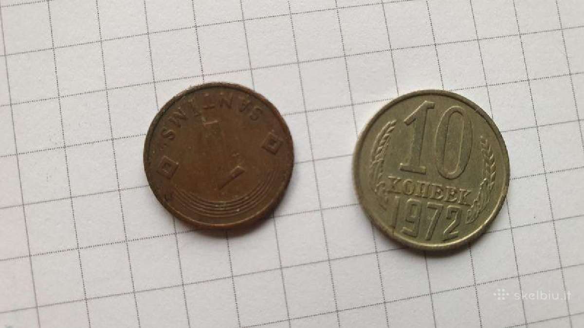 10 kapeikų, 1 santimas Lv - nuotraukos Nr. 2