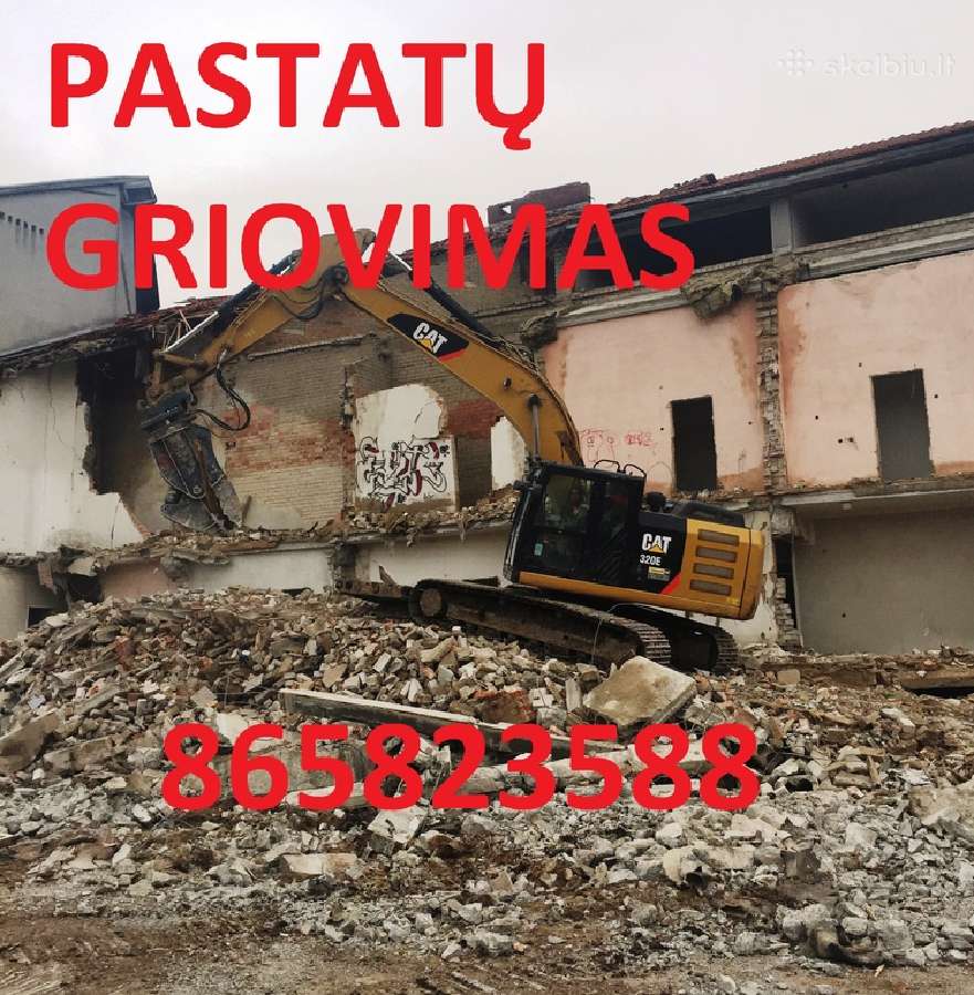 Pastatų griovimas, ardymas, utilizavimas